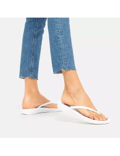 Fit Flop Ciabatta Donna Infradito Ergonomica Gomma Bianco