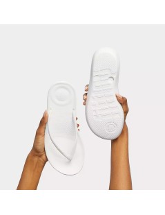 Fit Flop Ciabatta Donna Infradito Ergonomica Gomma Bianco