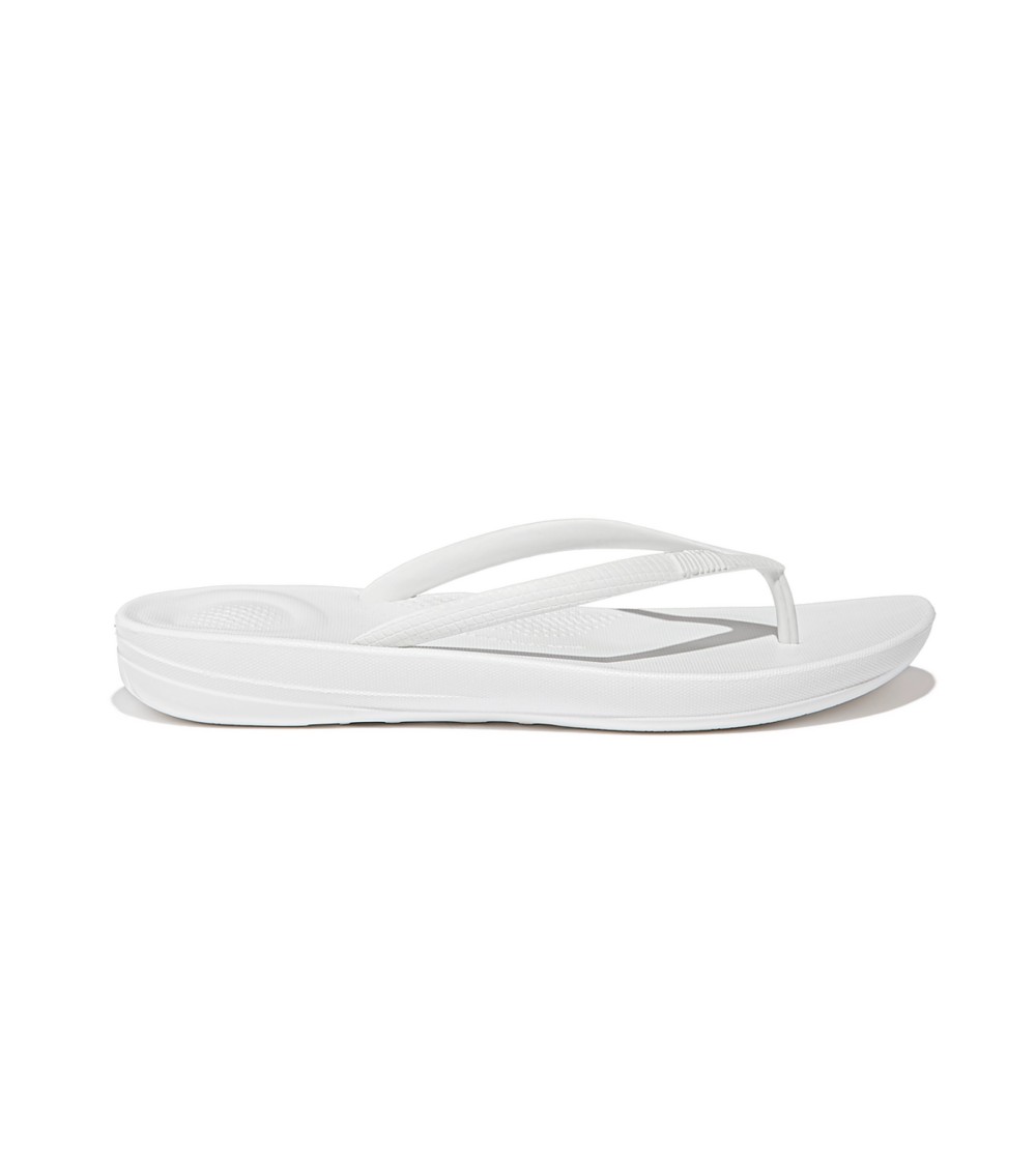 Fit Flop Ciabatta Donna Infradito Ergonomica Gomma Bianco