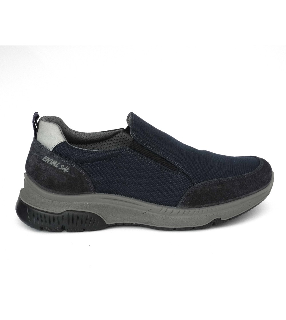 Enval Soft Slipon Uomo Sport Plantare Tessuto Elastico Blu