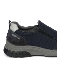 Enval Soft Slipon Uomo Sport Plantare Tessuto Elastico Blu