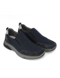 Enval Soft Slipon Uomo Sport Plantare Tessuto Elastico Blu