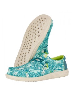 Hey Dude Slipon Vaschetta Lacci Elastici Blu Tropical