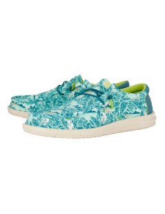 Hey Dude Slipon Vaschetta Lacci Elastici Blu Tropical