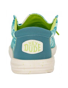 Hey Dude Slipon Vaschetta Lacci Elastici Blu Tropical