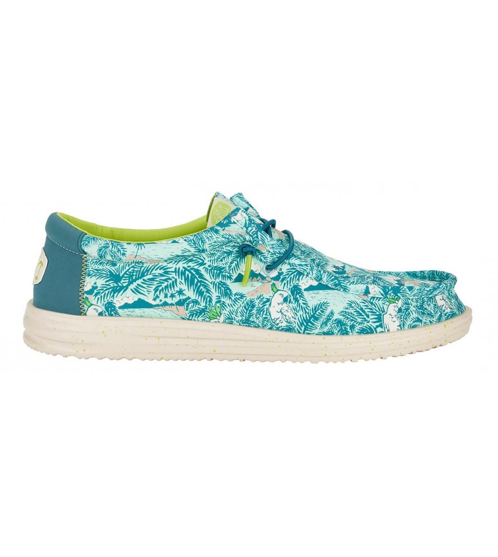 Hey Dude Slipon Vaschetta Lacci Elastici Blu Tropical