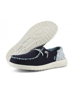 Hey Dude Slipon Bassa Vaschetta Lacci Elastici Blu