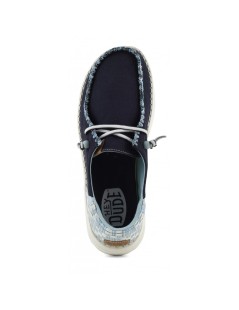 Hey Dude Slipon Bassa Vaschetta Lacci Elastici Blu