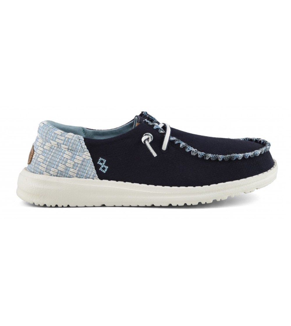 Hey Dude Slipon Bassa Vaschetta Lacci Elastici Blu