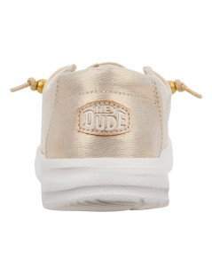 Hey Dude Slipon Bassa Vaschetta Lacci Elastici Oro