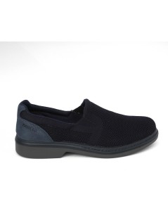 Enval Soft Mocassino Uomo Slipon Tessuto Elastico Blu