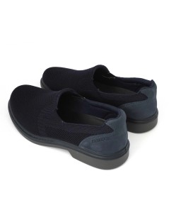 Enval Soft Mocassino Uomo Slipon Tessuto Elastico Blu