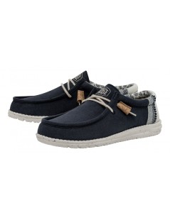 Hey Dude Uomo Wally Vaschetta Elastici Tessuto Navy