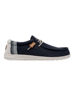 Hey Dude Uomo Wally Vaschetta Elastici Tessuto Navy