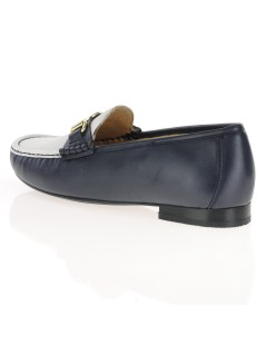 Ara Shoes Mocassino Vaschetta Cucita Morsetto Spilla Bianco Blu