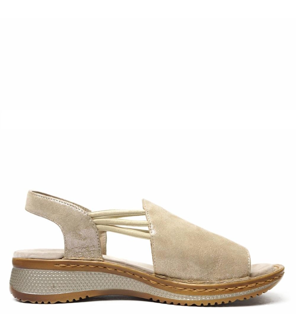 Ara Shoes Sandalo Zeppa Fasciona Elastici Braccialetto Sabbia