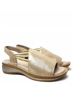 Ara Shoes Sandalo Zeppa Fasciona Elastici Braccialetto Sabbia