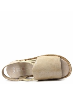 Ara Shoes Sandalo Zeppa Fasciona Elastici Braccialetto Sabbia
