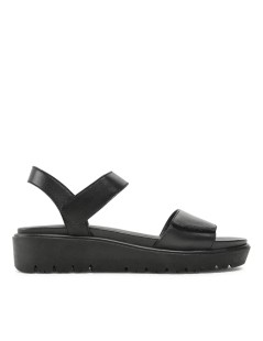 Ara Shoes Sandalo Zeppa Doppio Velcro Plantare Estraibile Nero