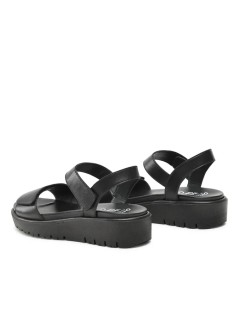 Ara Shoes Sandalo Zeppa Doppio Velcro Plantare Estraibile Nero