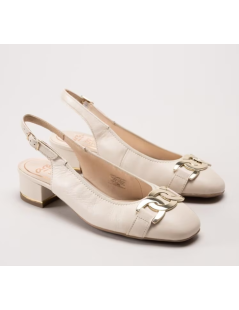 Ara Shoes Slingback Accessorio Catena Fibbia Elastica Burro