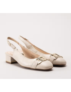 Ara Shoes Slingback Accessorio Catena Fibbia Elastica Burro