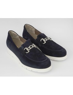F.lli Tomasi Mocassino Comfort Plantare Estraibile Blu