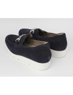 F.lli Tomasi Mocassino Comfort Plantare Estraibile Blu