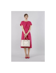 CAFèNOIR Borsa a Mano Tracolla Tasca con Catenina e Logo Perla