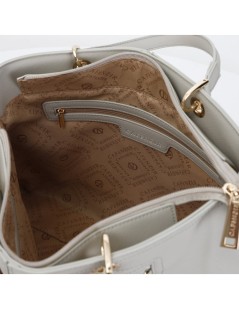 CAFèNOIR Borsa a Mano Tracolla Tasca con Catenina e Logo Perla