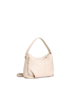 CAFèNOIR Borsa Mano Tracolla Zip Tasca Laterale Cipria