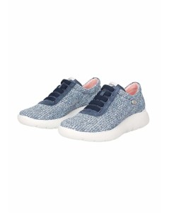 Callaghan NUBE Sneakers Dettagli Camoscio Lacci Fissi Elastici Blu