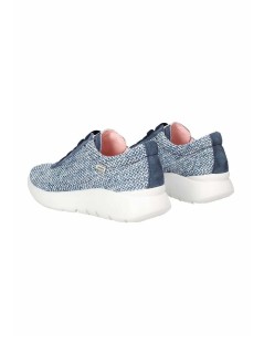 Callaghan NUBE Sneakers Dettagli Camoscio Lacci Fissi Elastici Blu