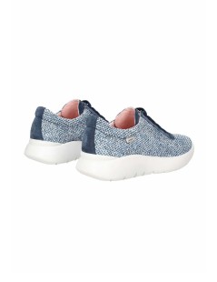 Callaghan NUBE Sneakers Dettagli Camoscio Lacci Fissi Elastici Blu