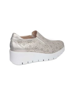 Callaghan AMAL Slipon Accollato Zeppa Alta Traforato Platino