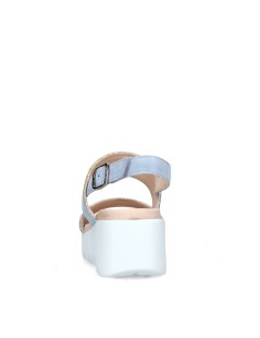 Callaghan BERA Sandalo Zeppa Media 2 Fasce Glitter Celeste