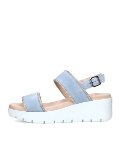 Callaghan BERA Sandalo Zeppa Media 2 Fasce Glitter Celeste