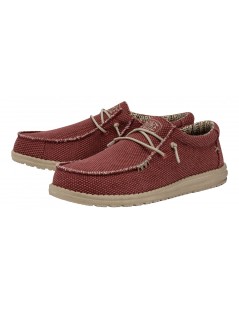 HeyDude Donna Slipon Laccetto Wally Braided Rosso Pompeiano