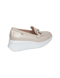 Callaghan HANNA Mocassino Laminato Zeppa Vaschetta Accessorio Morsetto Avorio