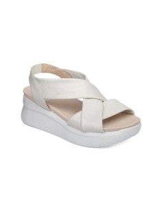 Callaghan LLANA Sandalo Zeppa Fasce Incrocio Tallone Elastico Bianco