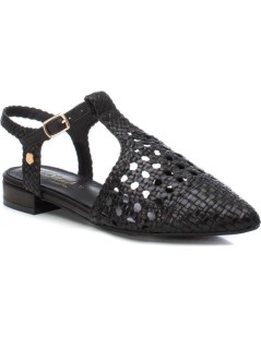 Carmela Slingback Punta Braccialetto Pelle intrecciata Nero