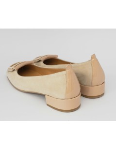 Cristian Daniel Ballerina Decollette Tacco Medio Nabuk Nudo