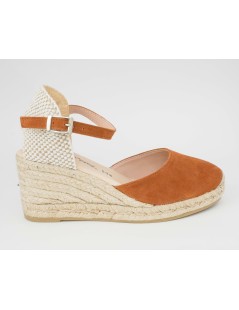 Raquel Perez Sandalo Espadrillas Corda Braccialetto Cuoio