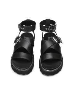 Cult Ziggy Sandalo Medio Braccialetto Incrocio Nero