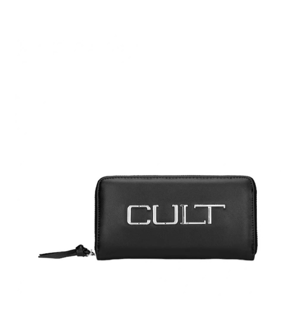 Cult Portafogli Zip Logo Big Nero