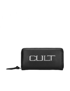 Cult Portafogli Zip Logo Big Nero
