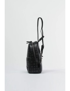 Cult Zaino Trafori con Borchie Bretelle Catena Nero