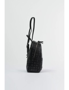 Cult Zaino Trafori con Borchie Bretelle Catena Nero