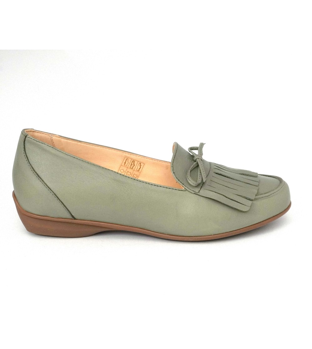Carim Mocassino Slipon Vaschetta Frangia Nappa Edera