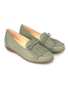 Carim Mocassino Slipon Vaschetta Frangia Nappa Edera